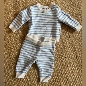 Janie and Jack size 3-6 month striped sweater set